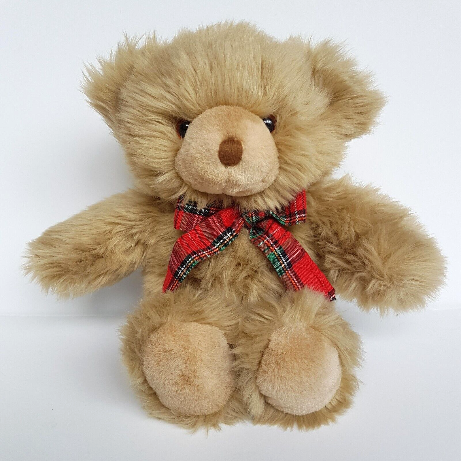 Tomfoolery TEDDY BEAR Plush 29cm Soft Toy Stuffed Animal Pet Tartan Bow Cuddly1