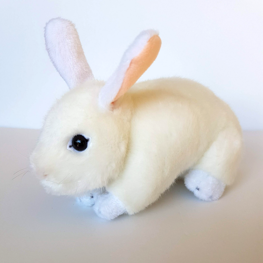 Bocchetta WHITE BUNNY RABBIT Plush Soft Toy Stuffed Animal 25cm Small Pet Toy0