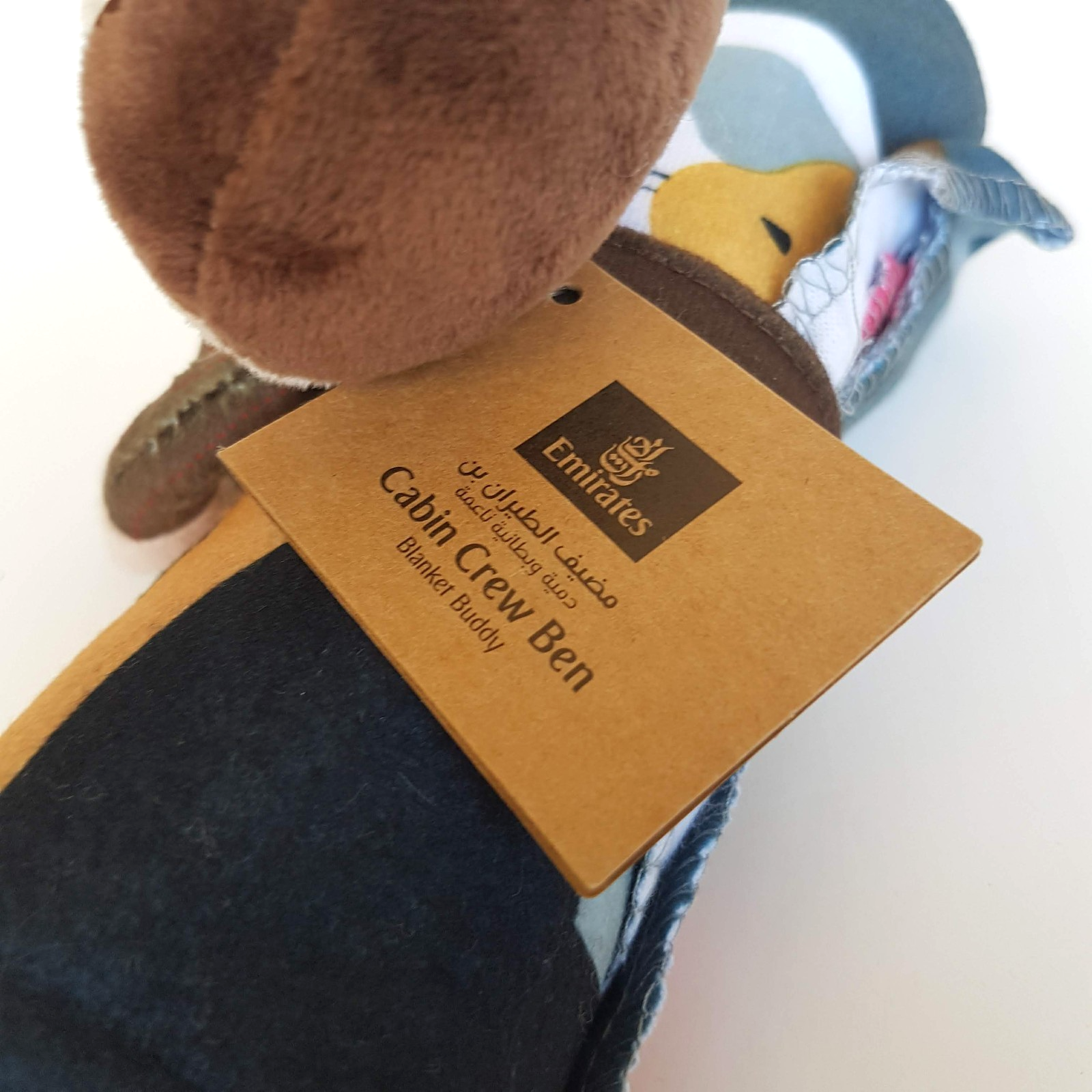 Emirates BLANKET BUDDY x 2 Business Class Toy Aircraft Plane Cabin Crew Ben TAGS4