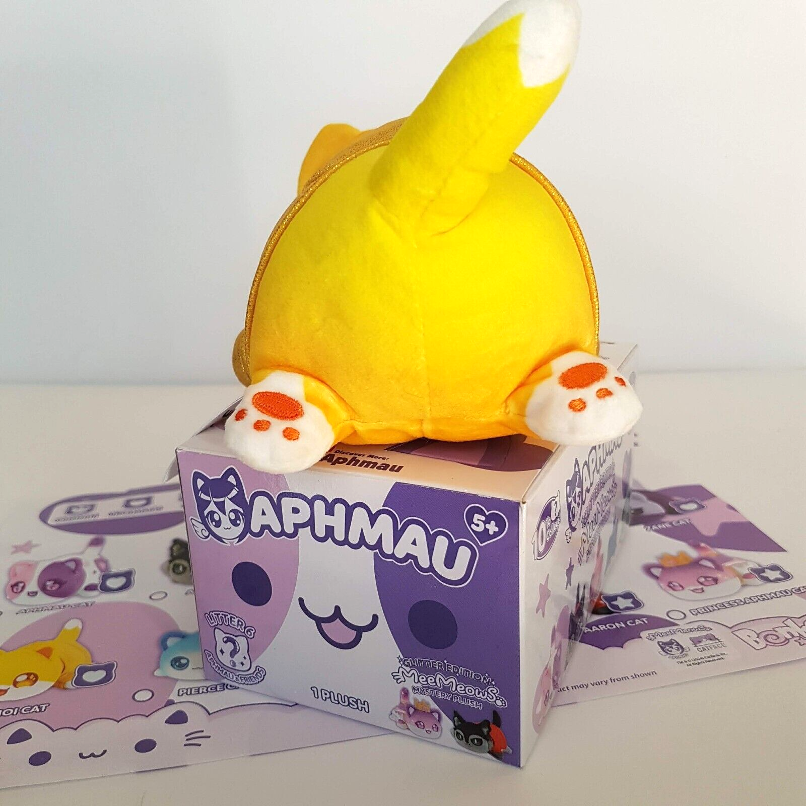 Aphmau MeeMeows NOI CAT Mystery Plush Glitter Edition Stuffed Animal BOX & FLIER4