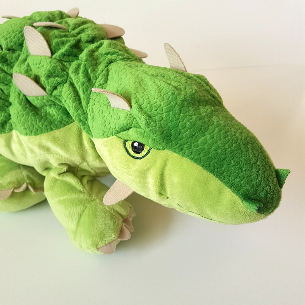 Ikea GREEN DINOSAUR Ankylosaurus Jattelik Plush 57cm Stuffed Animal Soft Toy1