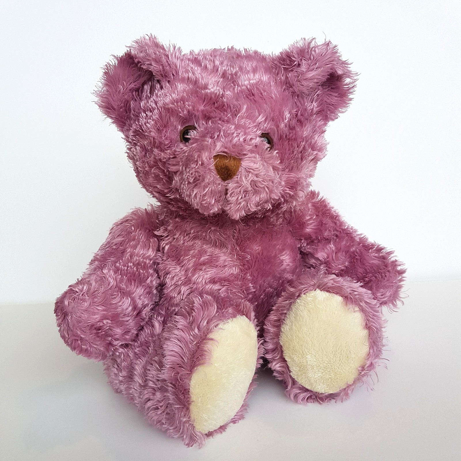 Cuddle Mates FLOPPY TEDDY BEAR Plush 32cm Pink Purple Stuffed Animal Soft Toy0