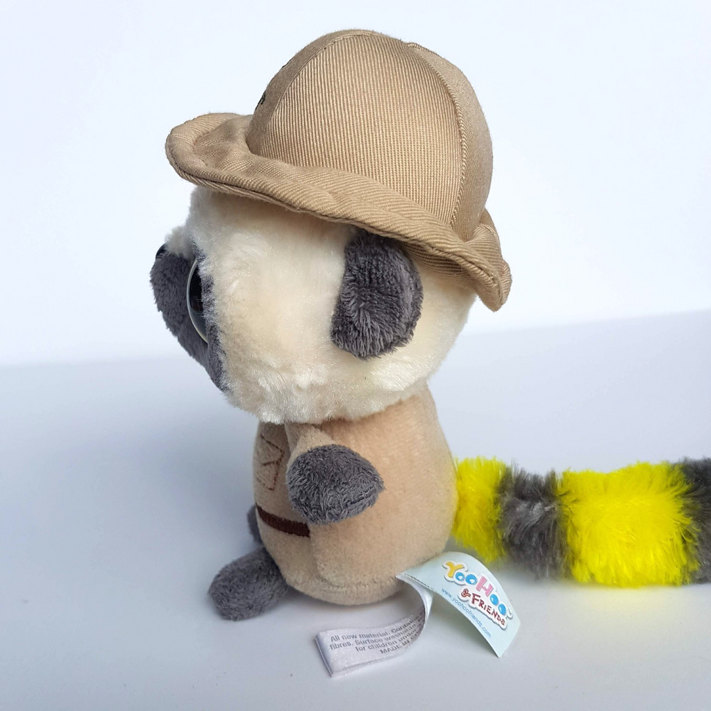 YooHoo Friends ZOO KEEPER LEMUR Plush Soft Toy Stuffed Animal 16cm Big Eyes Toy3