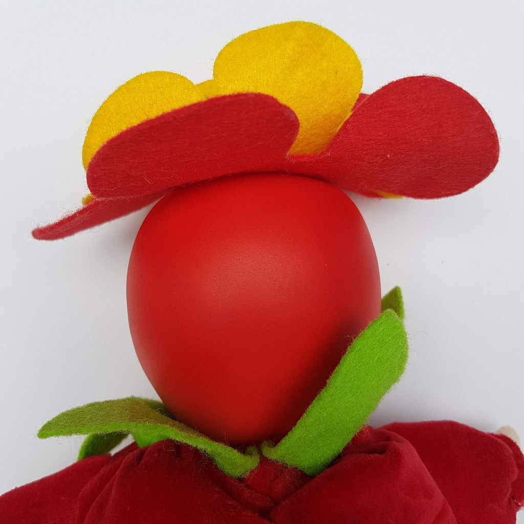 Cute TOMATO BABY DOLL Plush Fruit Rubber Face Velour Collectible Soft Toy Unique5