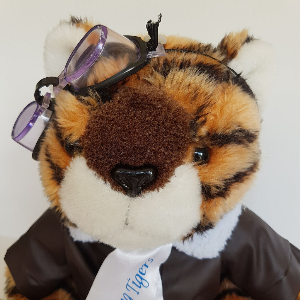 Rare Vintage FLYING TIGERS Aviation Squadron Pilot Plush Stuffed Animal Soft Toy4