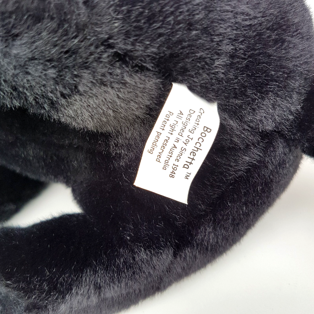 Bocchetta BLACK STAFFY BULL Realistic Dog Plush 30cm Stuffed Animal Soft Toy Pet12