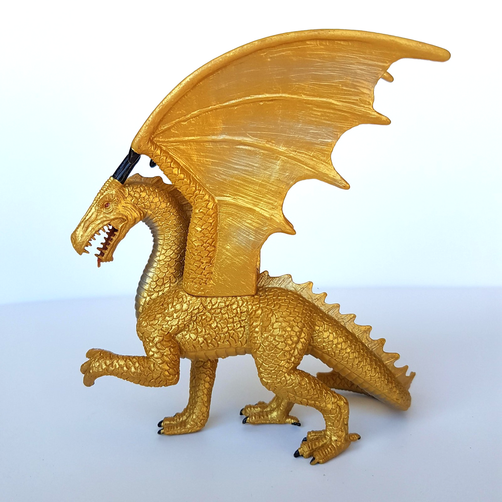 Mojo GOLD DRAGON Action Figure Vinyl Fantasy Mythical 15cm 2014 Medieval Monster2