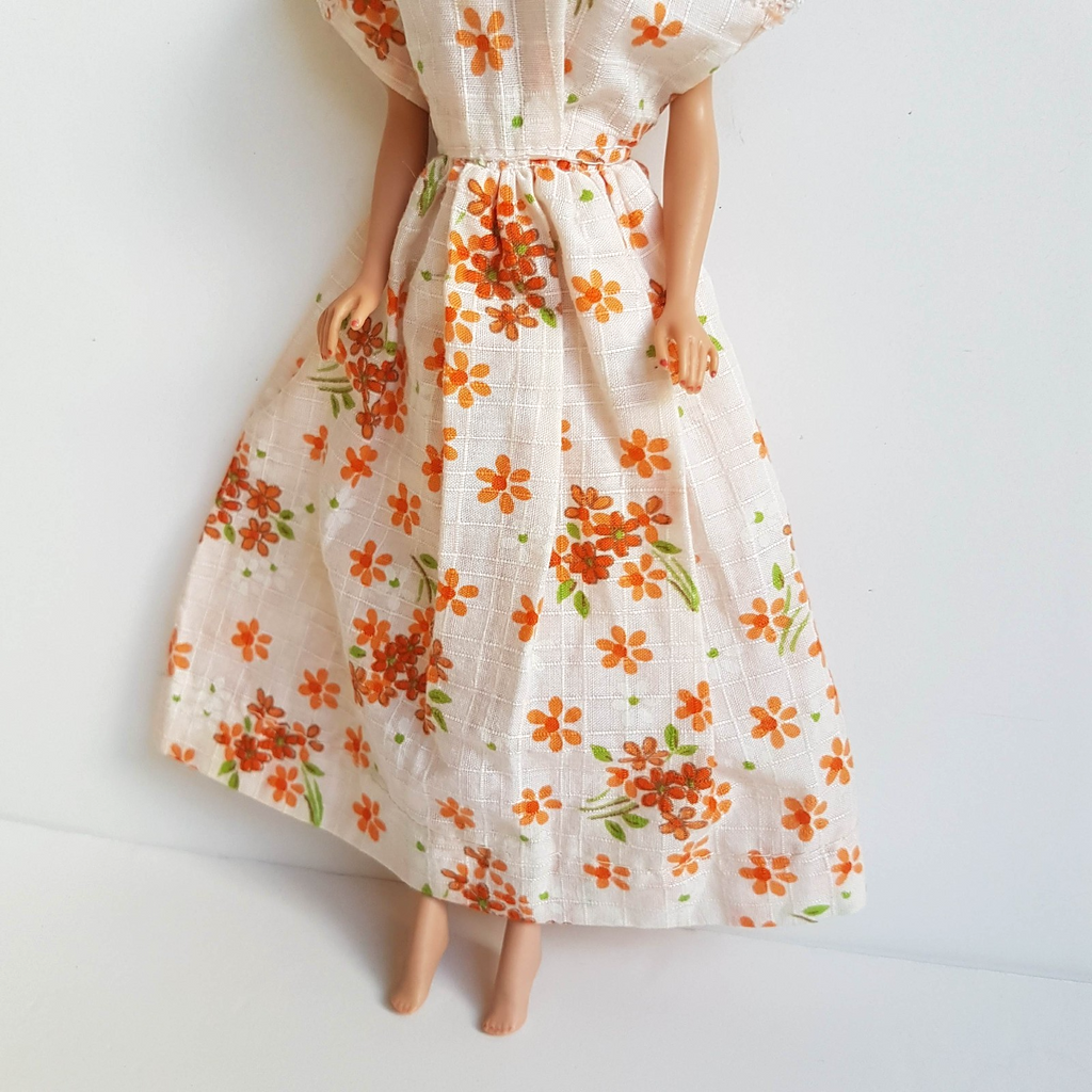 VTG 1962 Bubble Cut BARBIE Auburn Red Head Nails #18 Japan Fashion Doll RARE3