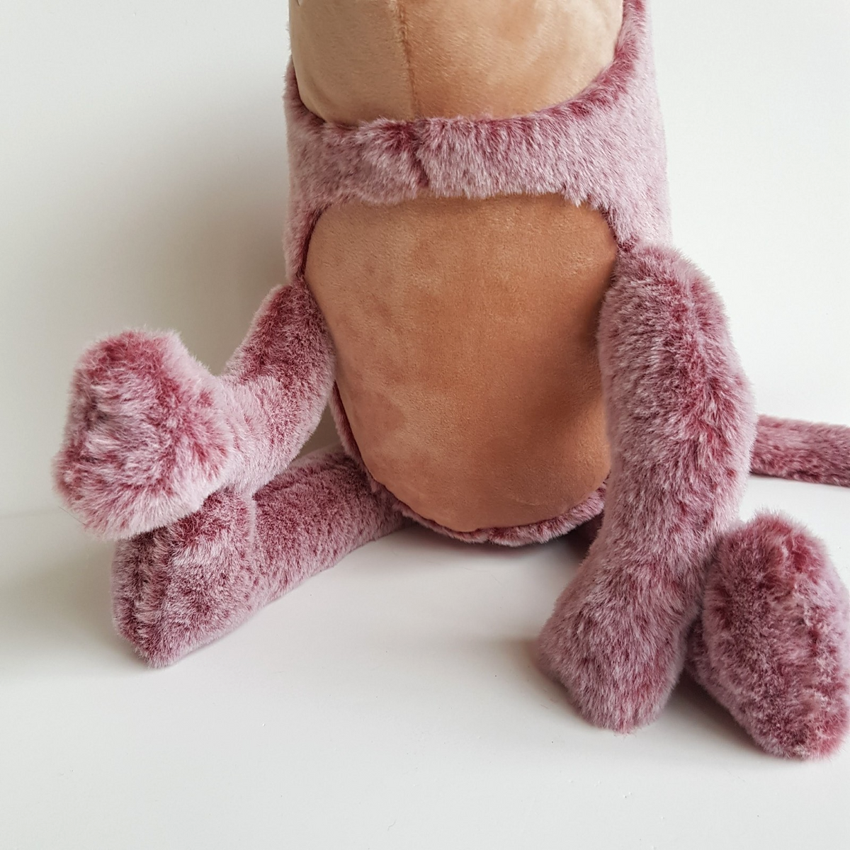 Peaceful Kids SLUNKY Plush 44cm Soft Toy Stuffed Animal Sloth Monster Pink Cute3