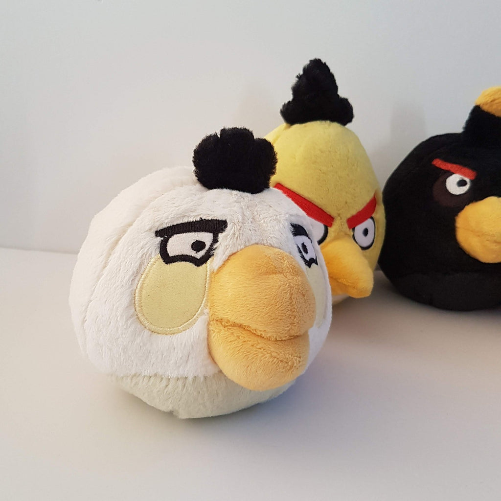 2010 Angry Birds BOMB CHUCK MATILDA RED Plush FLAT Stuffed Animal Soft Toy Cute3
