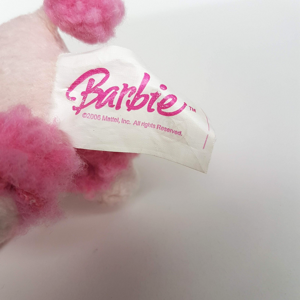 BARBIE PINK POODLE Mattel Key Ring Clip On 2006 Plush Stuffed Animal Soft Toy4