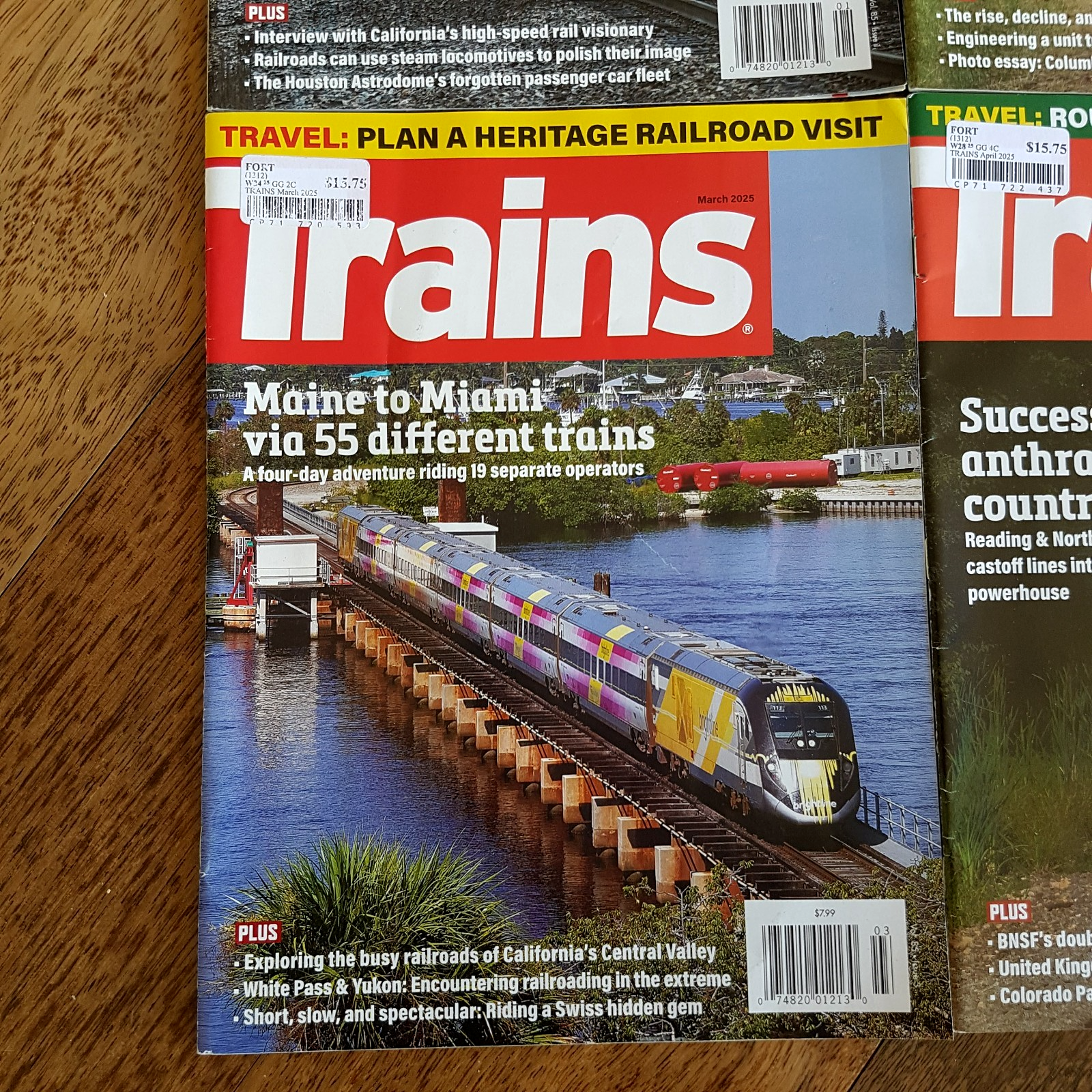 TRAINS MAGAZINE Jan   Apr 2025 Bundle Lot Locomotive Steam Diesel Series Edition3