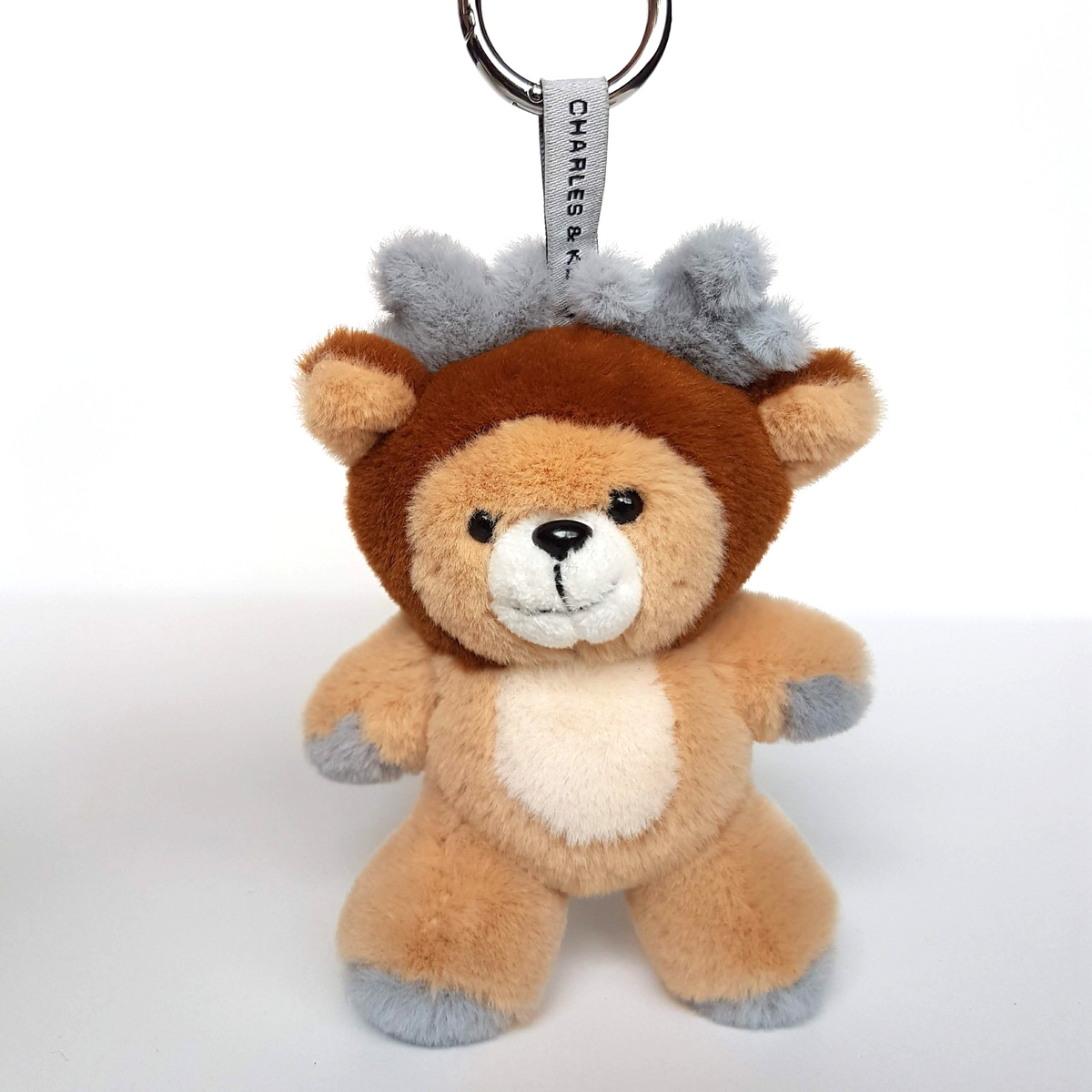 Charles & Keith TEDDY BEAR Plush Bag Charm Keyring Keychain Soft Toy Accessory1
