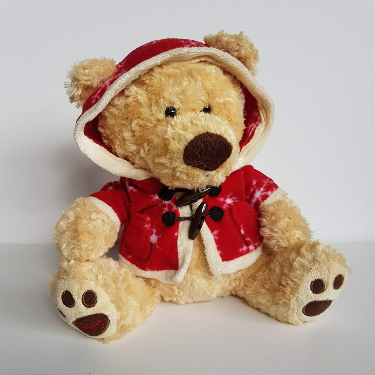 Myers Christmas 2009 BOSLEY Teddy Bear Soft Toy Plush Stuffed Animal Red Hoodie0