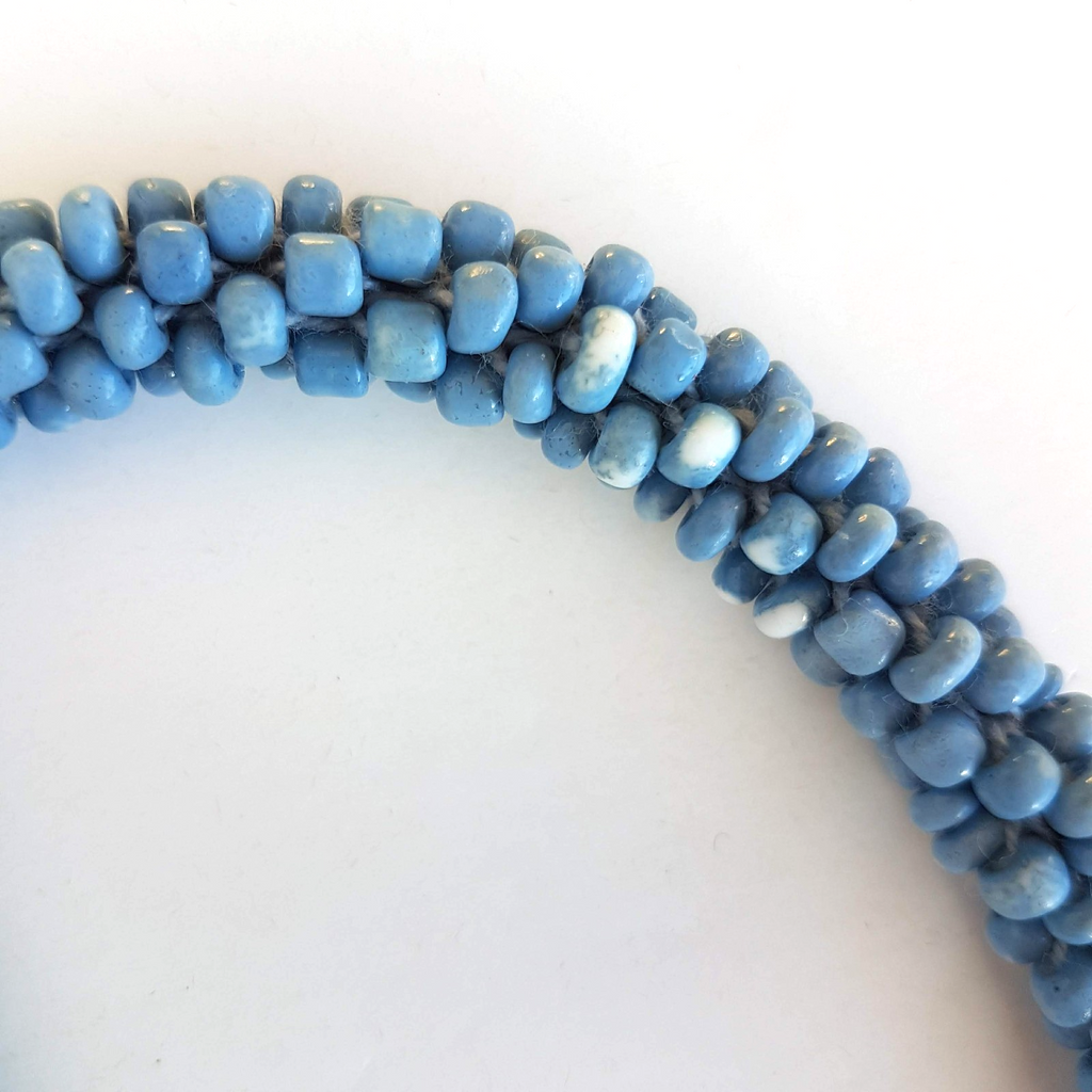 Beaded Long ROPE STRAND NECKLACE 120cm Blue Beach Jewellery Coastal Boho Fashion6