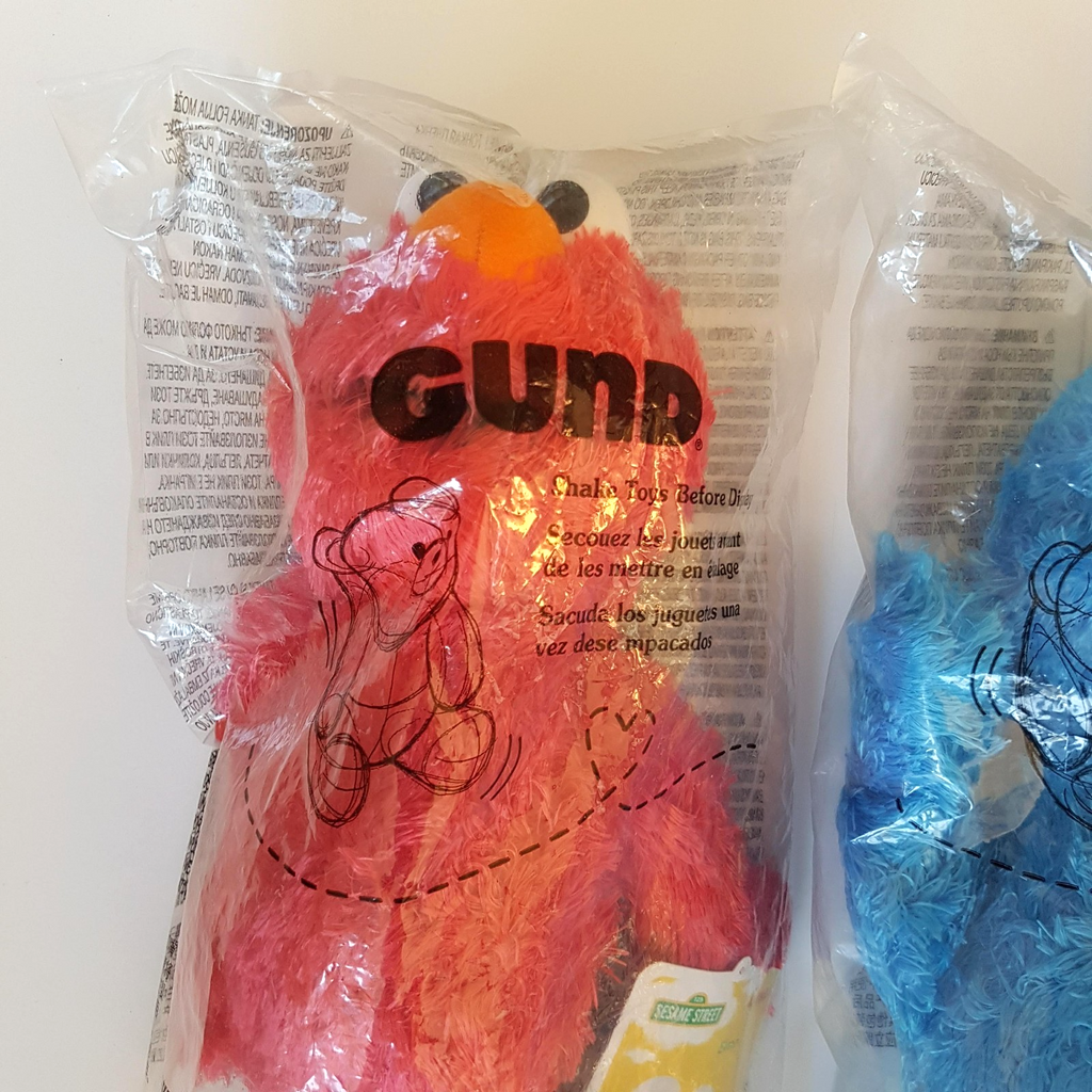 Gund SESAME STREET 2019 Sealed 36cm Plush ELMO COOKIE MONSTER BIG BIRD Collector1