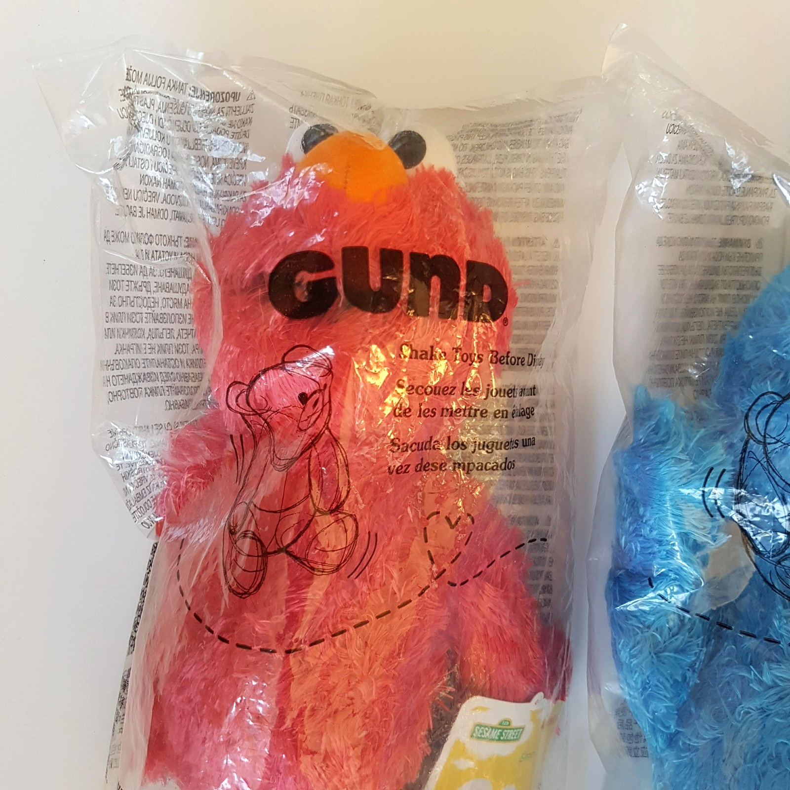 Gund SESAME STREET 2019 Sealed 36cm Plush ELMO COOKIE MONSTER BIG BIRD Collector1