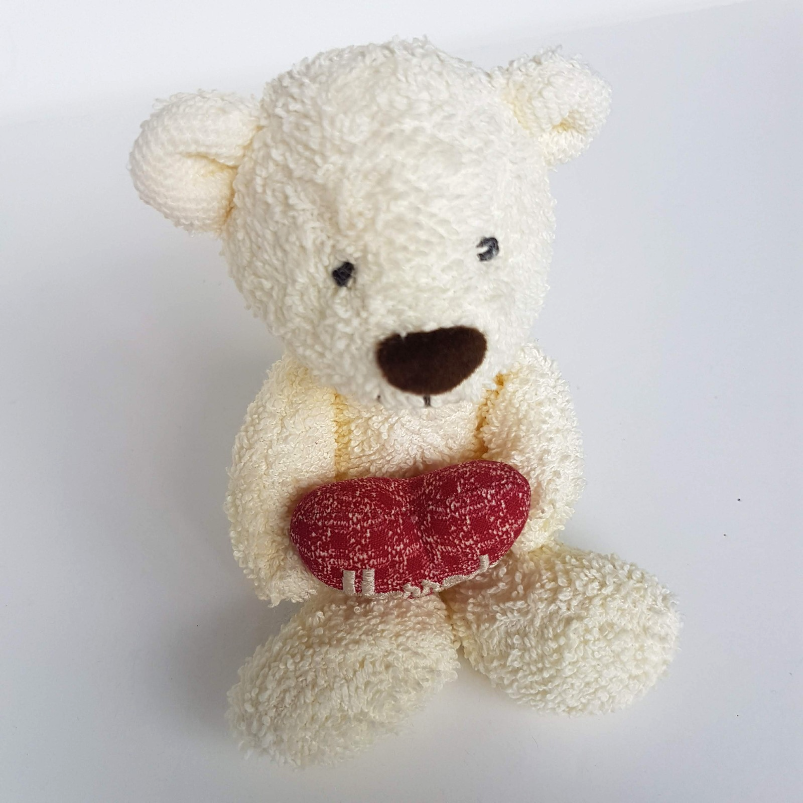 HARRODS HEART TEDDY BEAR 20cm Stuffed Animal Love Heart Soft Toy Cute Beanbag2