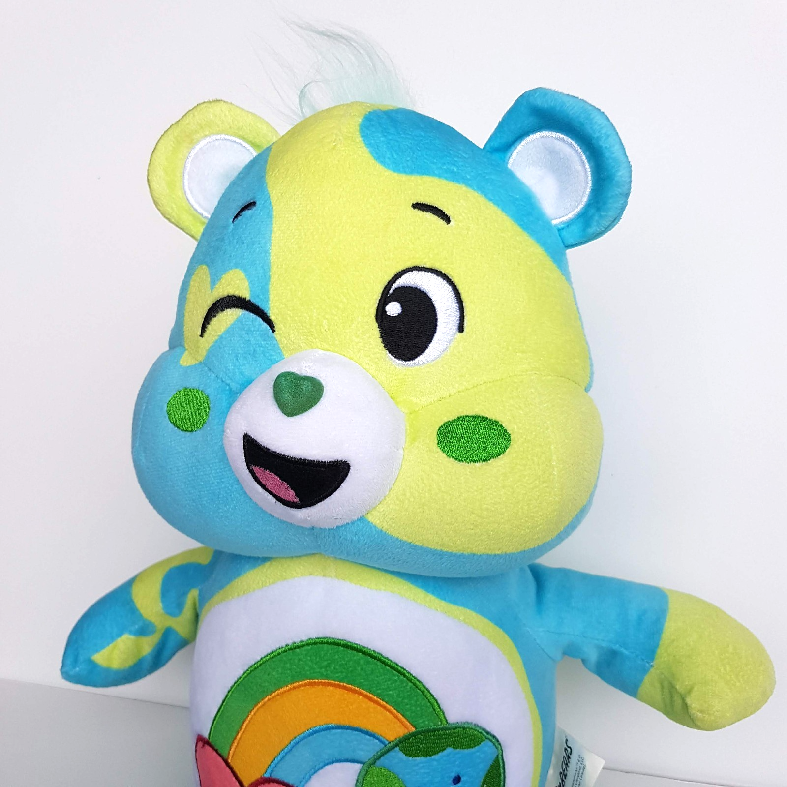 Care Bear EARTH BEAR Licensed 40cm Plush Stuffed Animal Soft Toy Rainbow Heart2