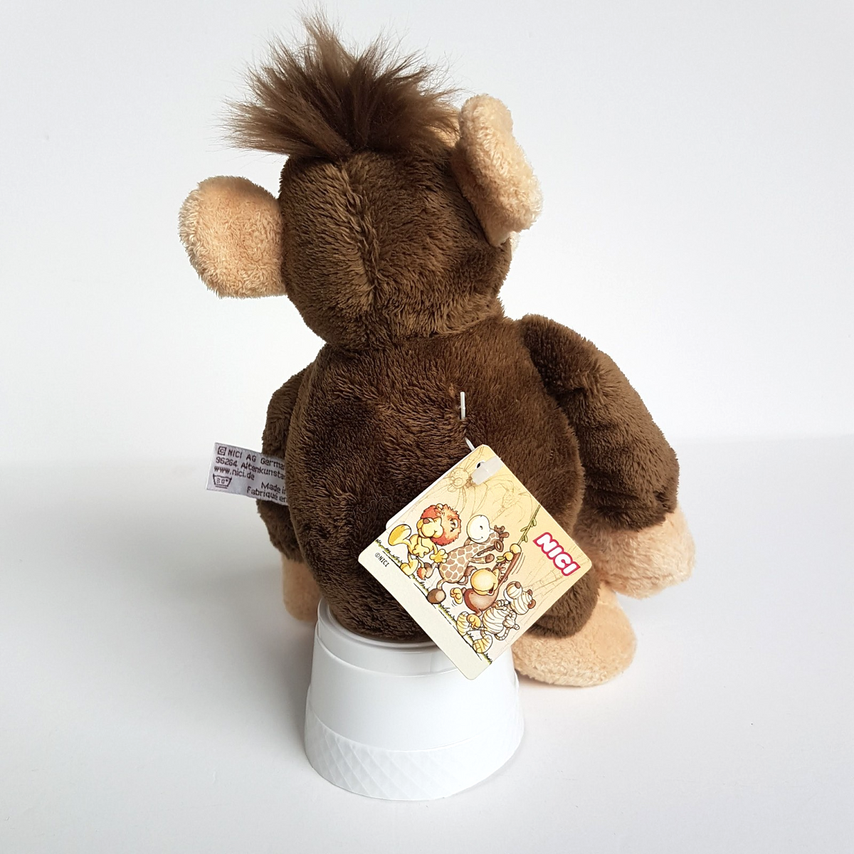 Nici BROWN MONKEY Plush Soft Toy 22cm Stuffed Animal Farm Floppy Cuddly TAGS5
