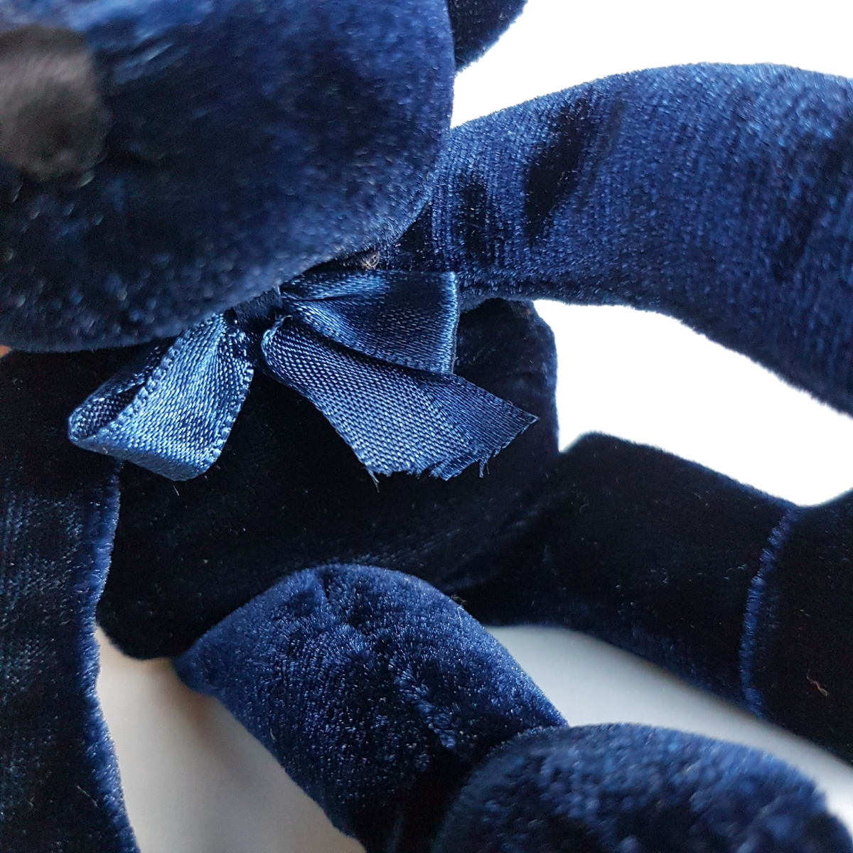 CA Australia BLUE VELVET FEEL TEDDY "Arthur" 20cm Plush Stuffed Animal Soft Toy1