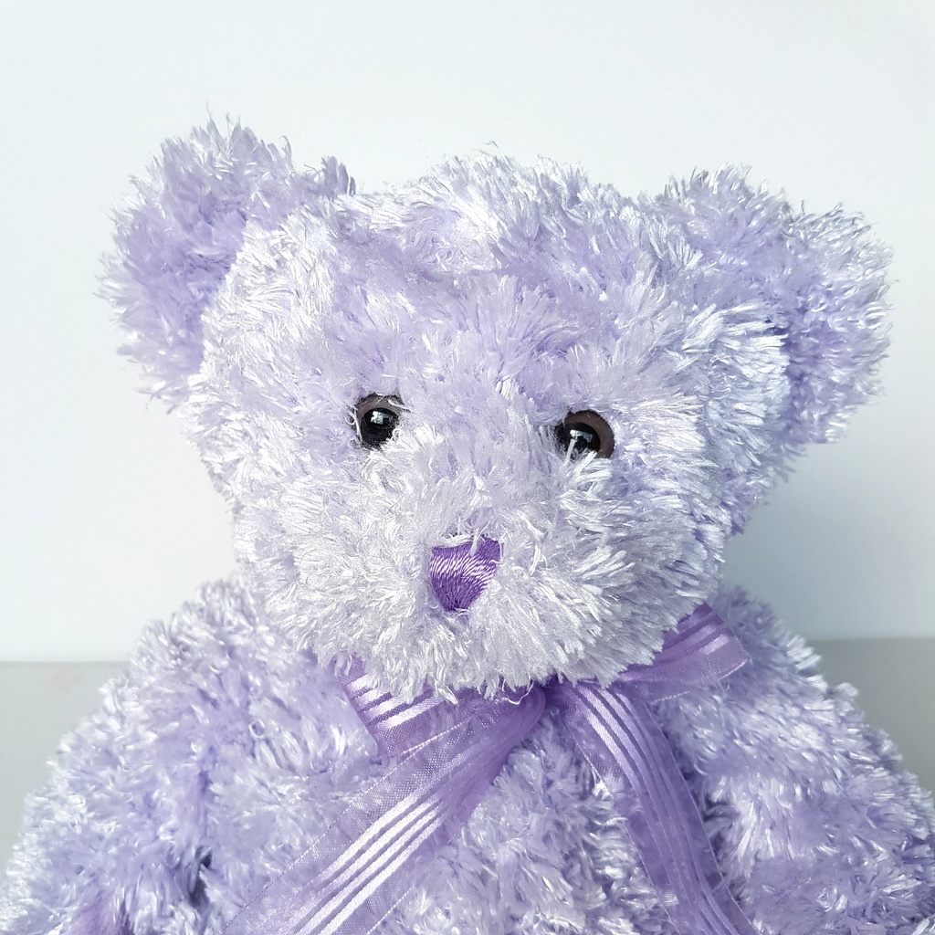 Korimco PURPLE LAVENDER TEDDY BEAR 32cm Plush Soft Toy Stuffed Animal Floppy5