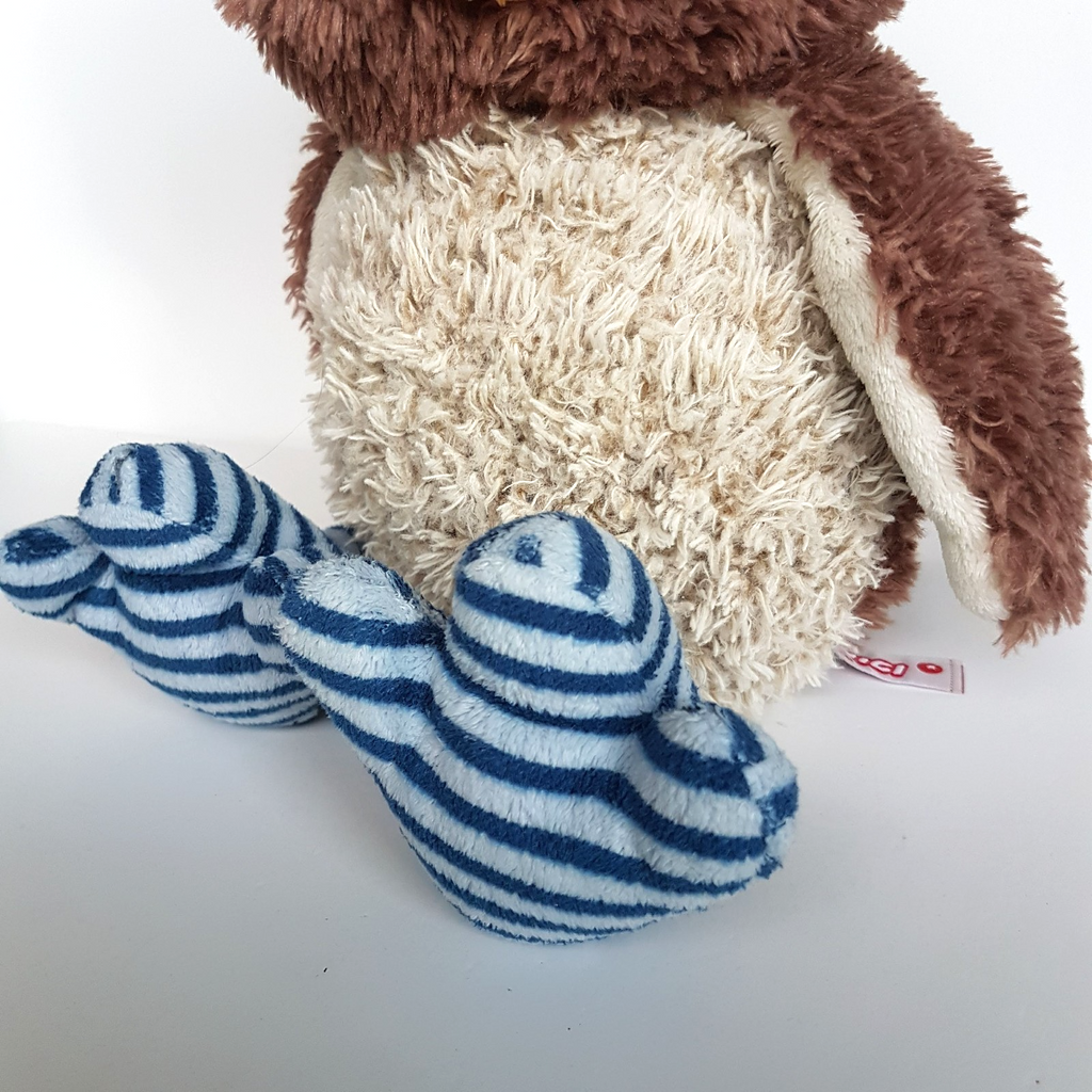 Nici OSCAR OWL BIRD 34cm Rotatable Head Plush Stuffed Animal Soft Toy Cuddly EUC4