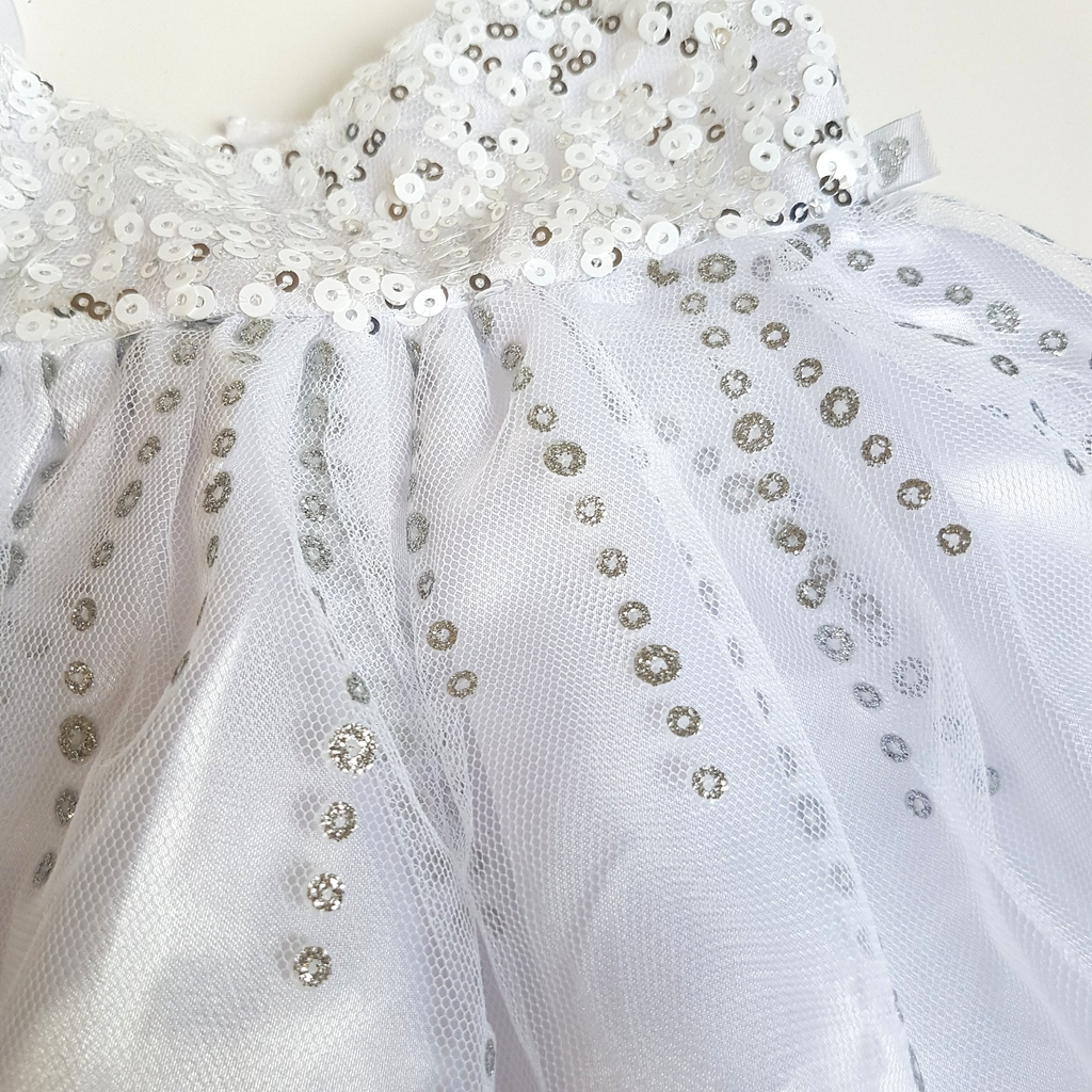 Build A Bear SEQUIN DRESS White Outfit Clothes Teddy Bear BAB Pretty Dress Toy2