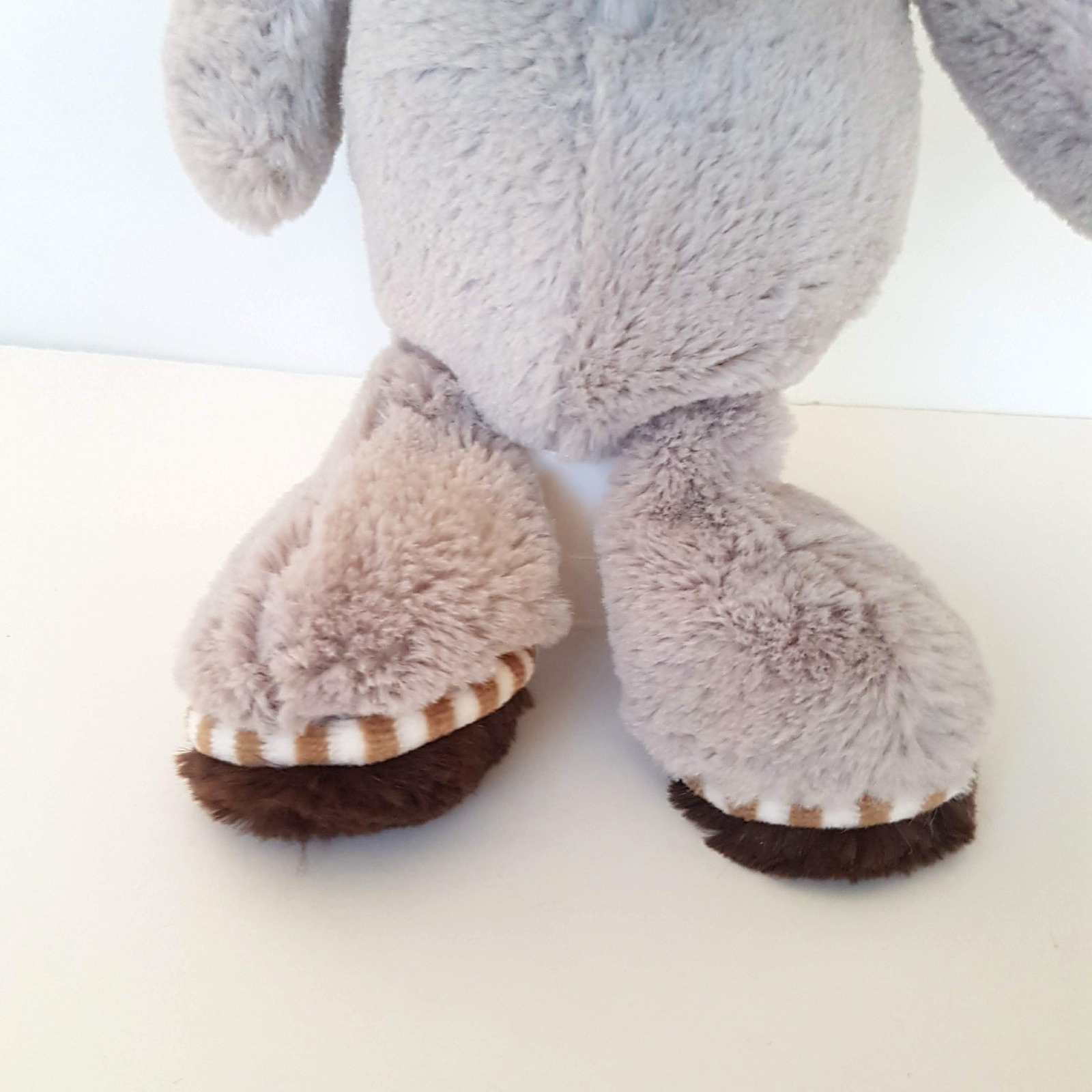 Rare Papaya FLOPPY DOG Plush 27cm Grey Puppy Stuffed Animal Soft Toy Cuddly Cute3