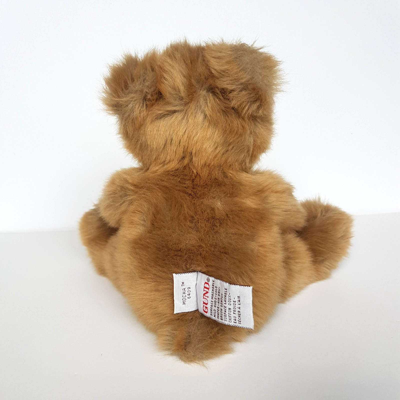 Gund MOCHA Plush Teddy Bear 6409 Floppy 24cm Soft Toy Stuffed Animal Cute3
