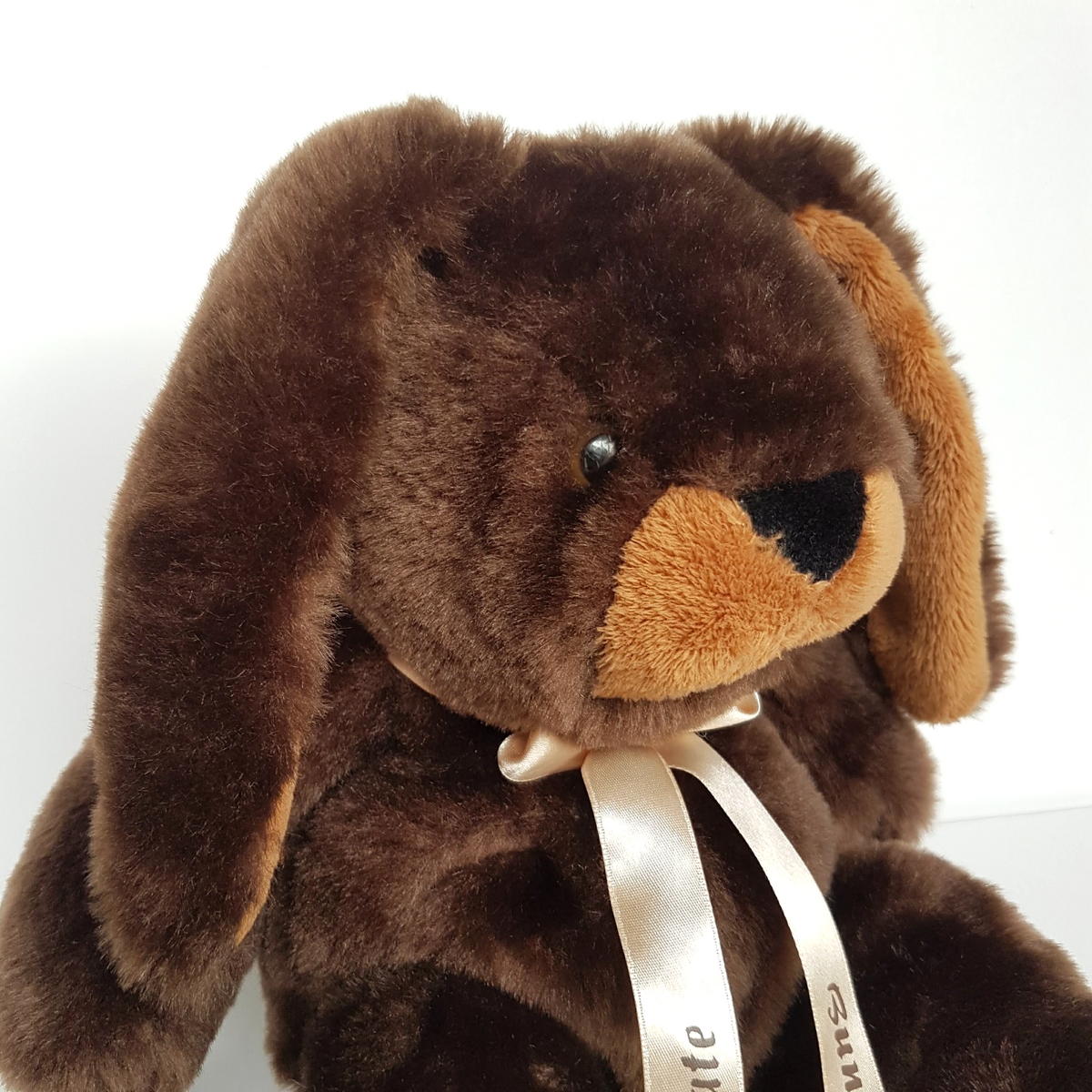 Floppy CHOCOLATE BUNNY Plush 37cm Super Soft Brown Stuffed Animal Soft Toy Cute1
