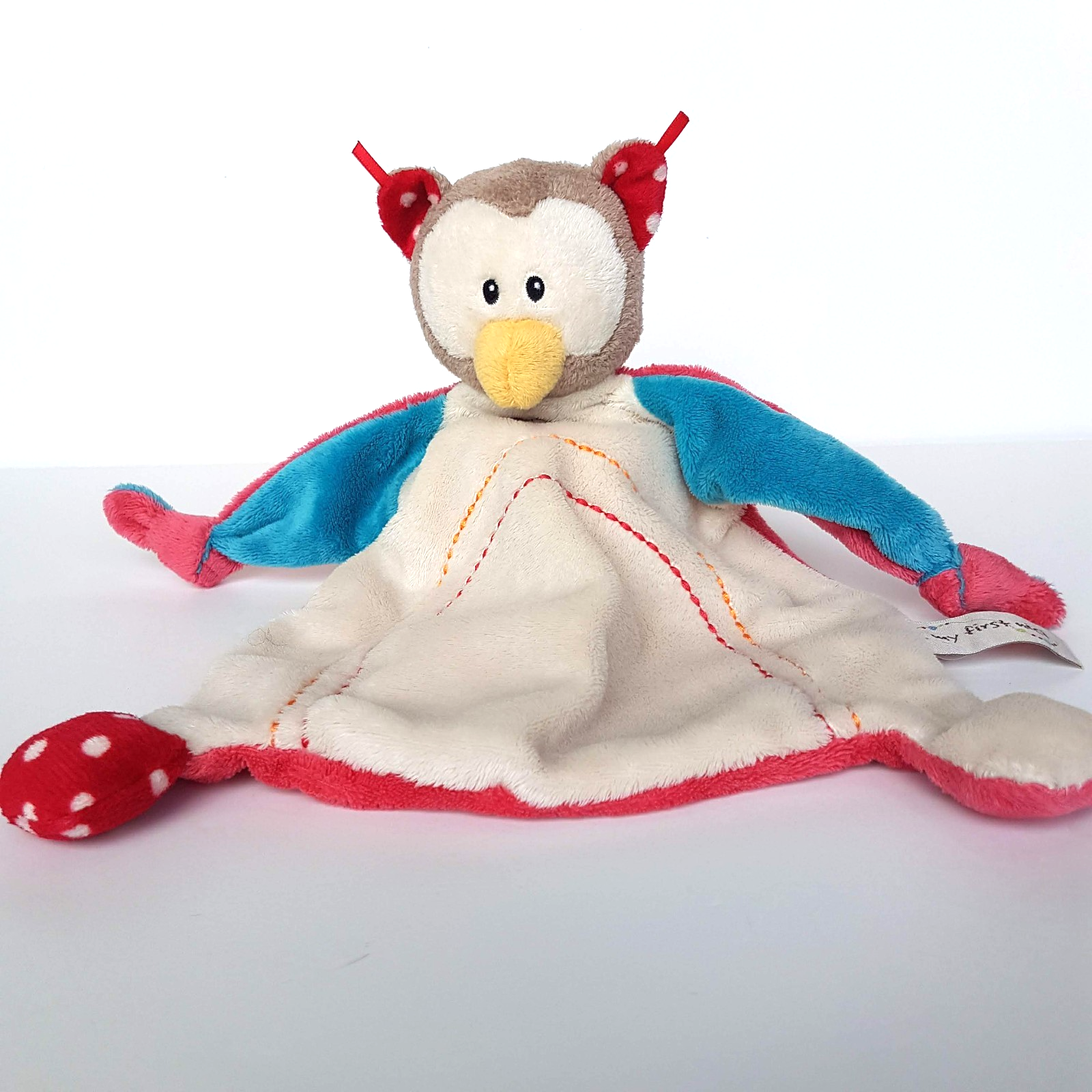 MY FIRST NICI Baby OWL Lovey Security Blanket Plush Comforter Soft Toy Animal0