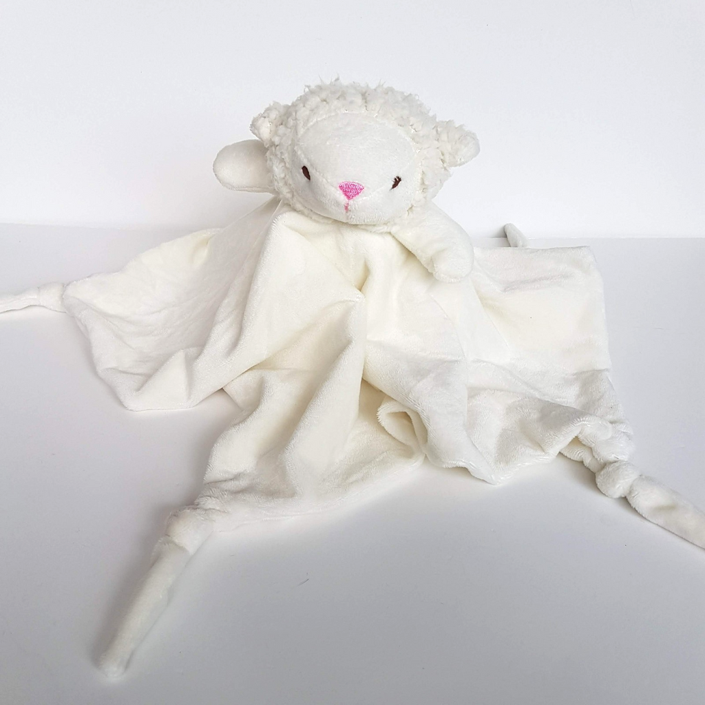 Crevent Oeko Tex LAMB Lovey Plush Security Blanket Comforter Sleep Soft Toy Cute1