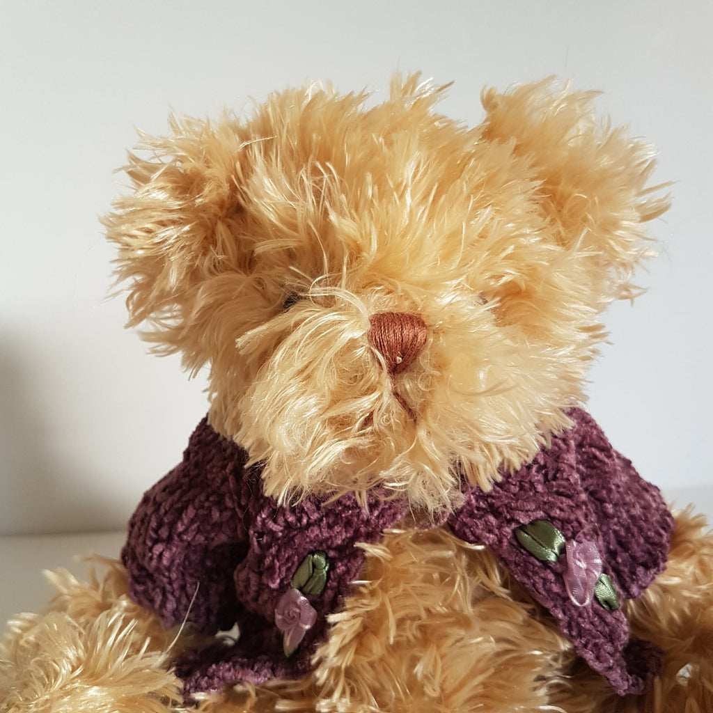 Sweet SETTLER BEAR TEDDY BEAR 29cm Plush Soft Toy Rose Cardigan Stuffed Animal2