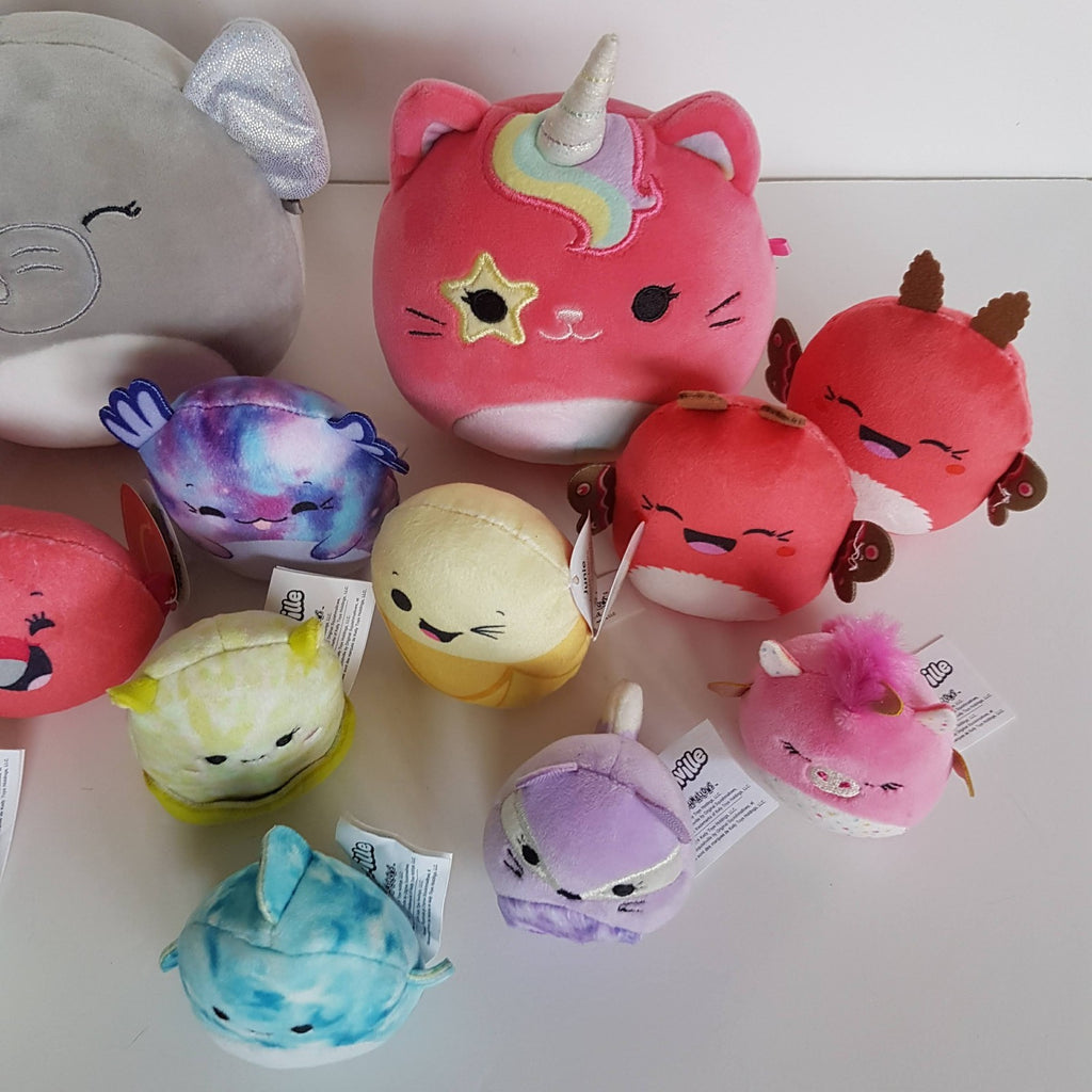 SQUISHMALLOWS PLUSH LOT McDonalds Stuffed Animals Soft Toy SMALL Cute Kids Toys4