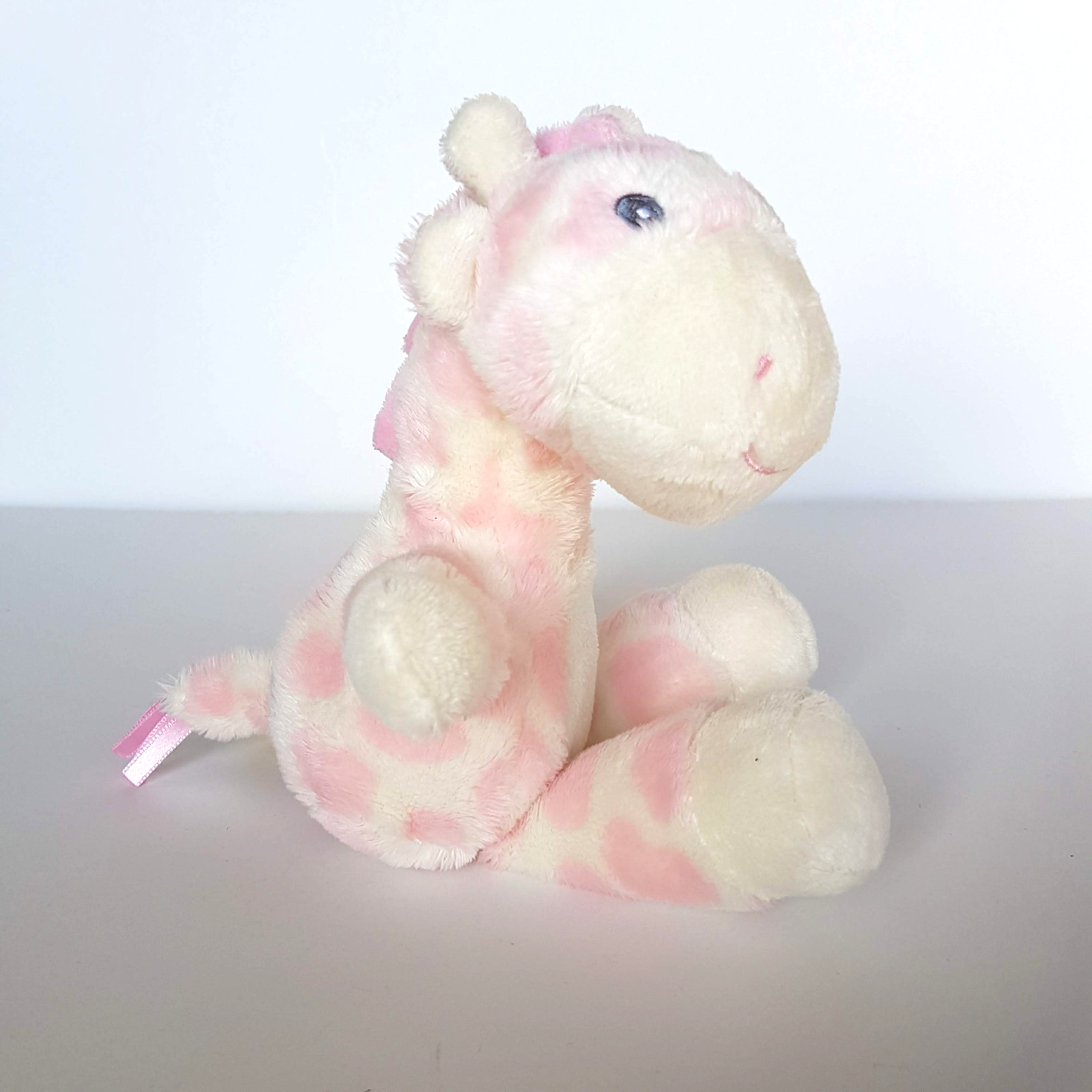 Gigio PINK GIRAFFE RATTLE Lovey Pink Plush Stuffed Animal Baby Soft Toy Cute Toy4