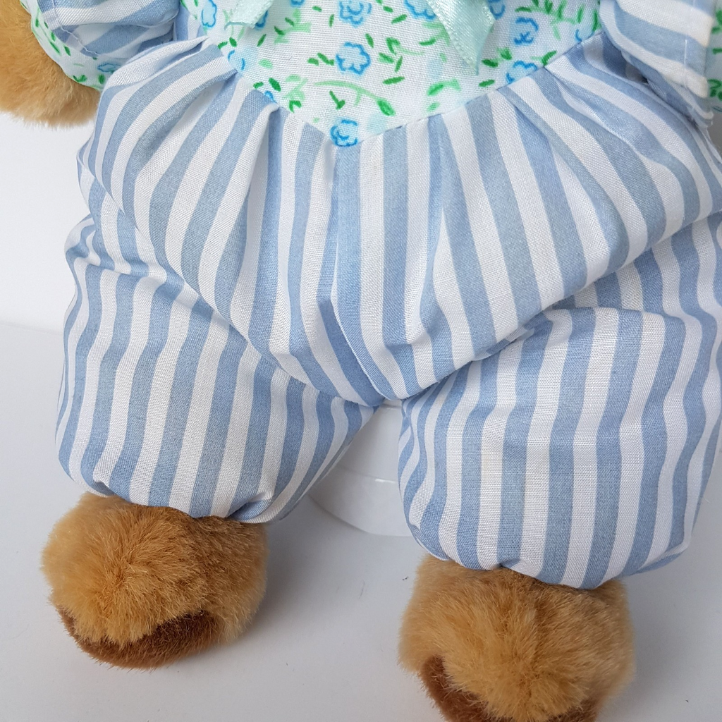 Canterbury Toys PUFFY BEAR Stuffed Animal 29cm Soft Toy Teddy Puffy Body Stripe3