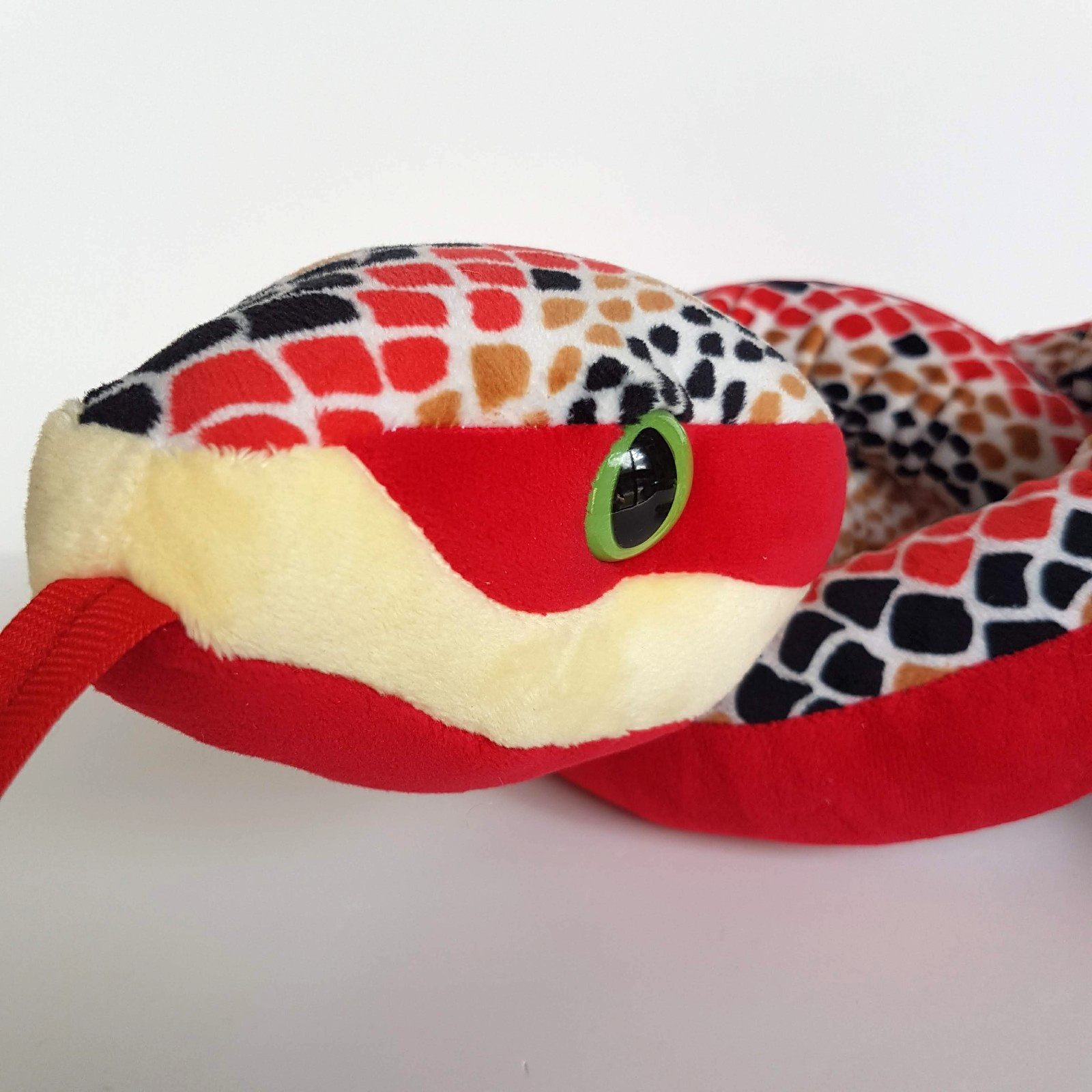 Wild Republic  130cm SNAKE Reptile Plush Soft Toy Stuffed Animal Red Black Green2