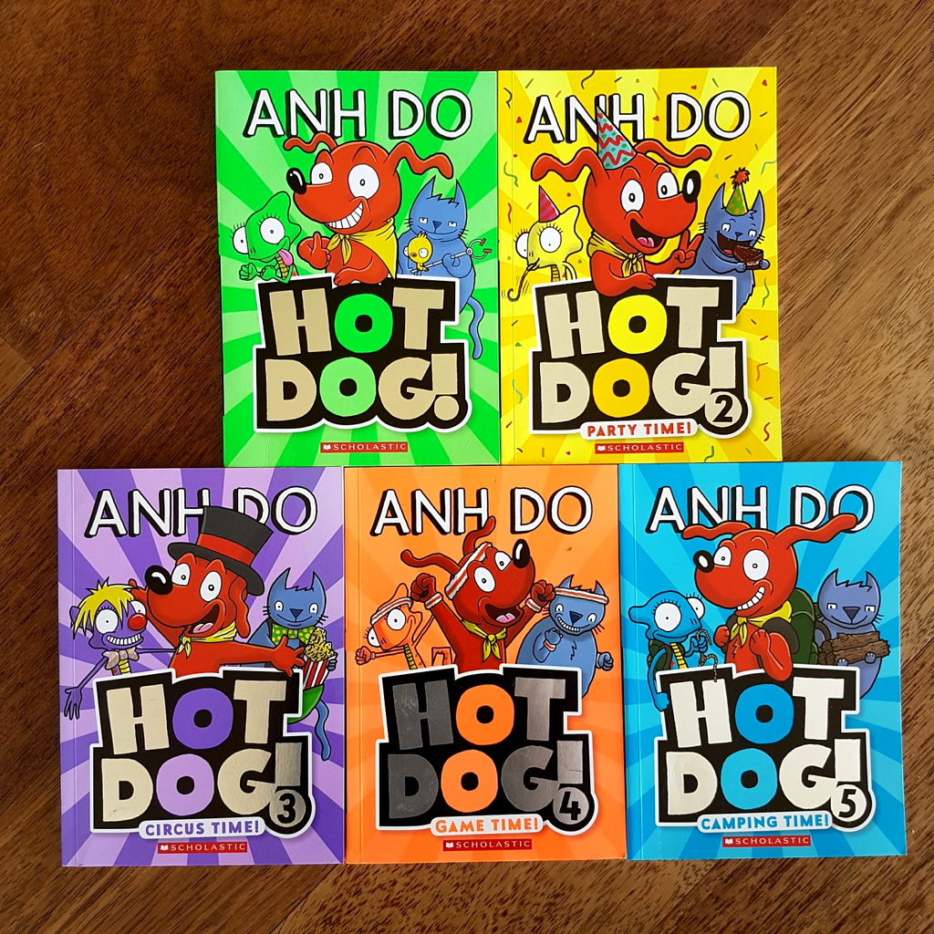 Anh Do HOT DOG Book 1 5 Bundle Lot Kids Fiction Paperback Illustrated Children0