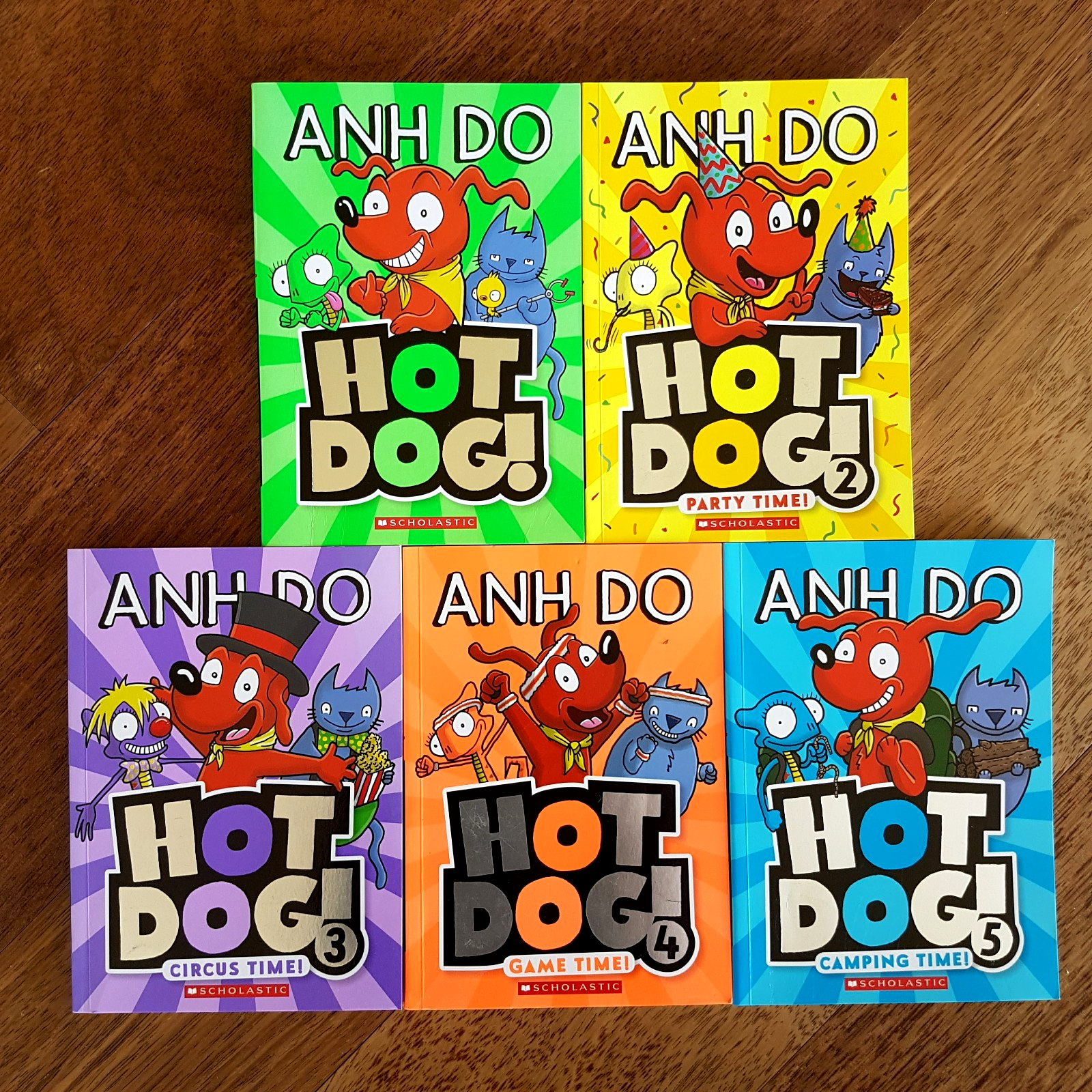Anh Do HOT DOG Book 1 5 Bundle Lot Kids Fiction Paperback Illustrated Children0