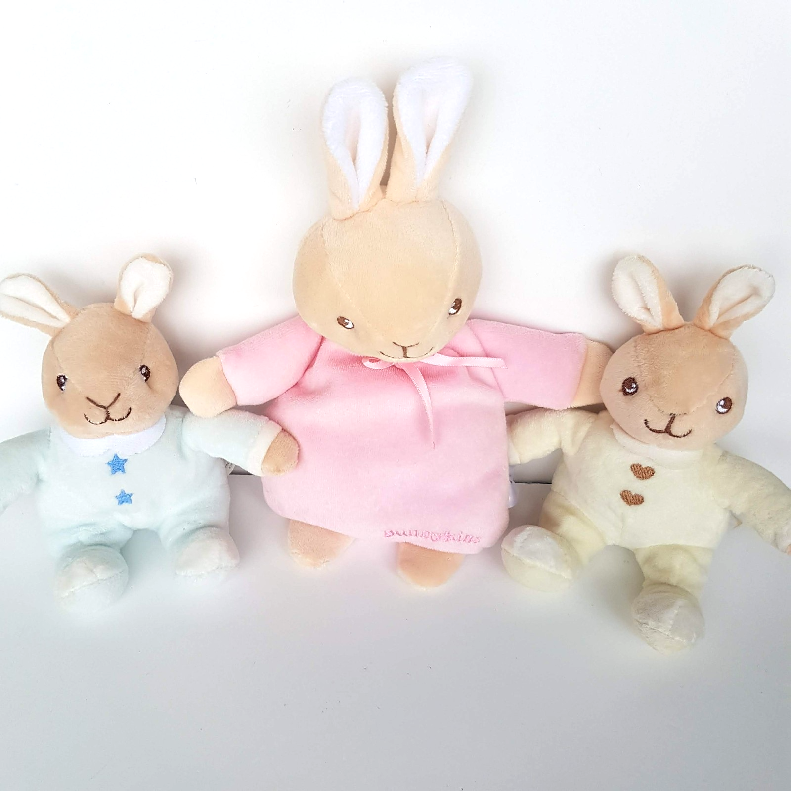 Royal Doulton BUNNYKINS Bunny Rabbit BABY Rattle Plush Soft Toy Stuffed Animal3