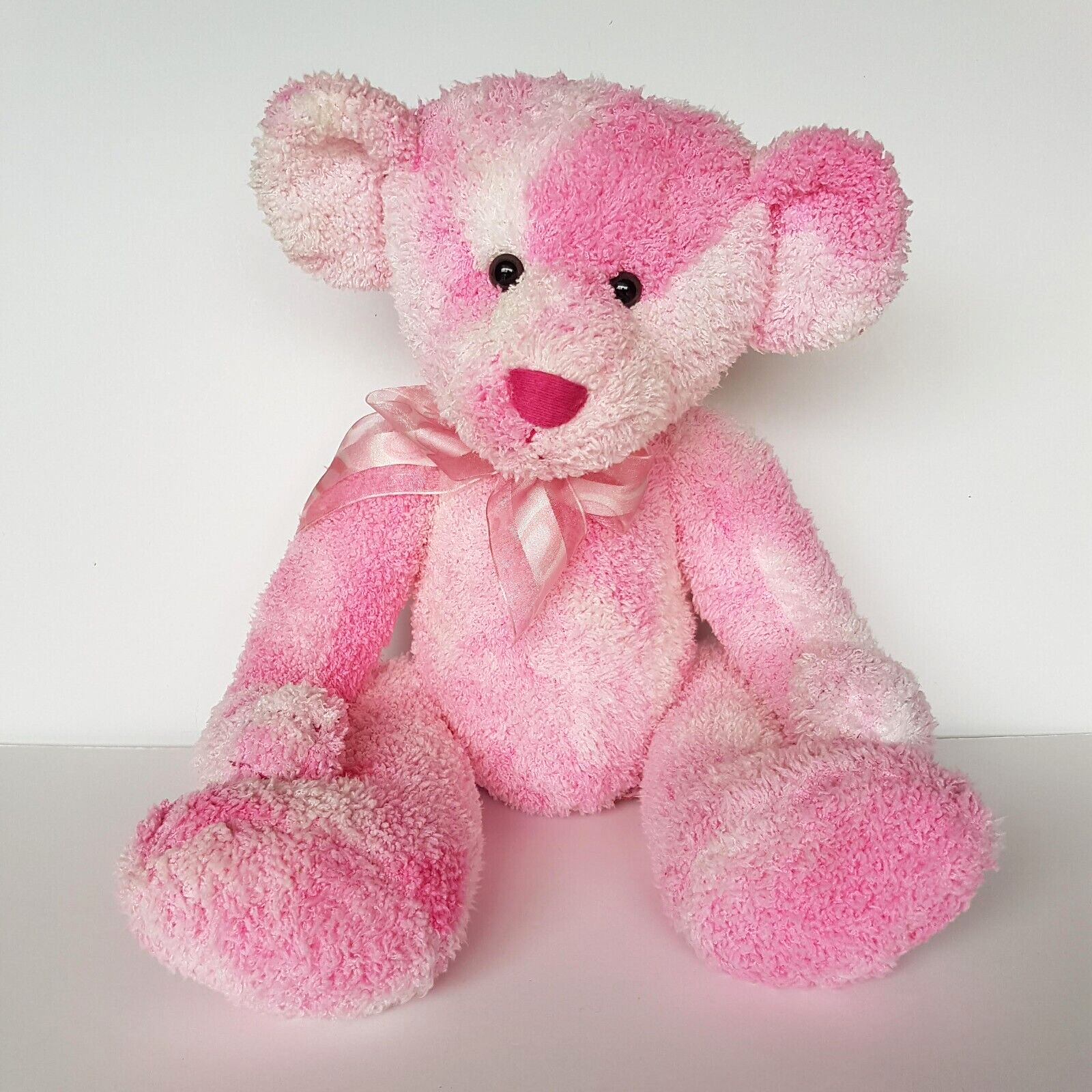 Russ PINK TEDDY BEAR 40cm Plush Stuffed Animal Soft Toy Large Cuddly Cute Spot0