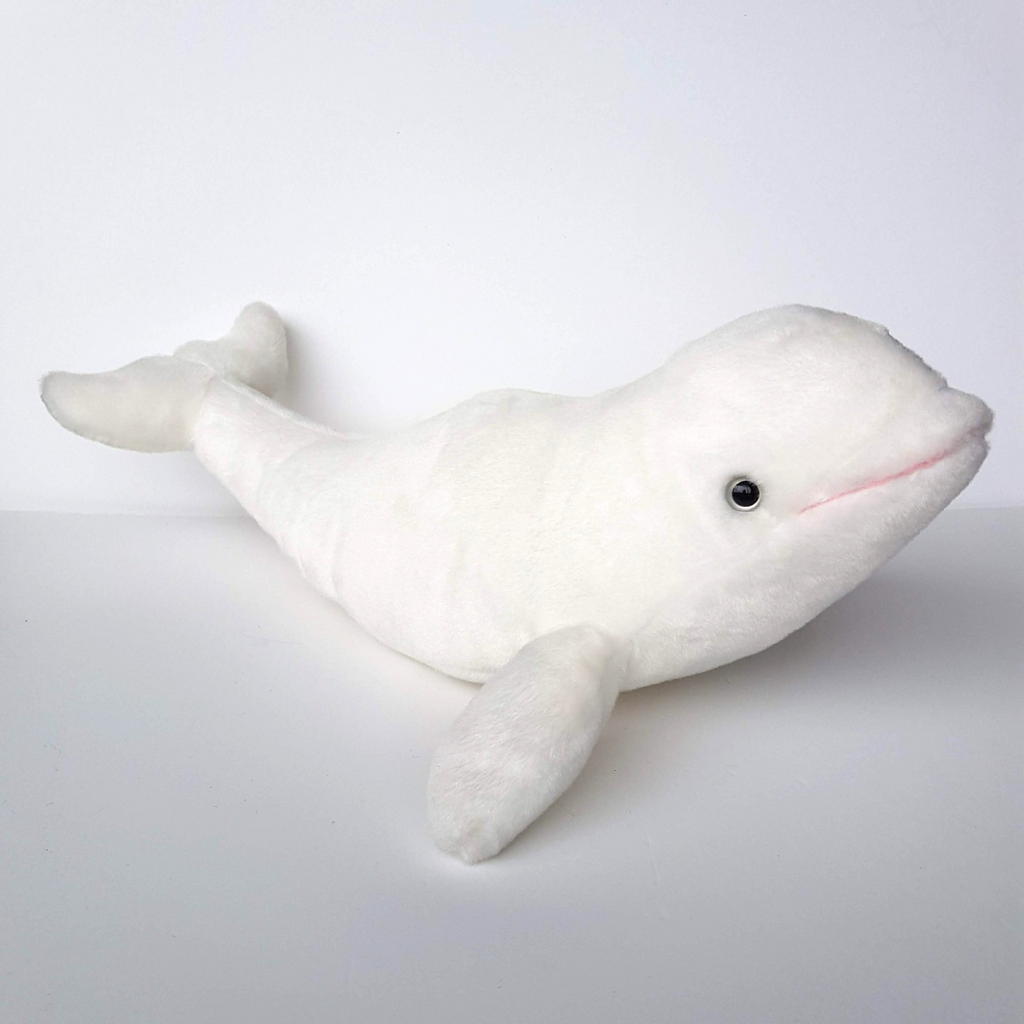 Wild Republic Mini Cuddlekins WHITE BELUGA WHALE 38cm Stuffed Animal Soft Toy5