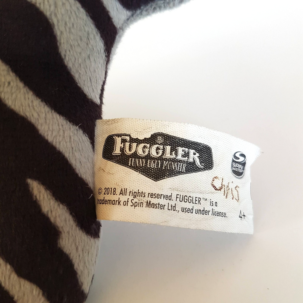Fuggler OOGAH BOOGAH ZEBRA Funny Ugly Monster Plush Tongue Teeth Stripe Scary8