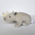 Leosco Korimco GREY RHINO Safari 22cm Plush Soft Toy Stuffed Animal Beanbag Cute0