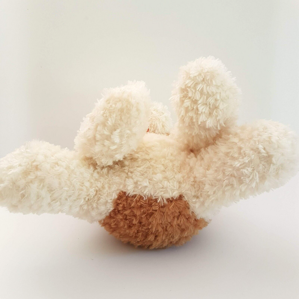 Smile CUDDLY PUPPY DOG Plush Floppy Soft Toy Cream Tan Stuffed Animal Cute13