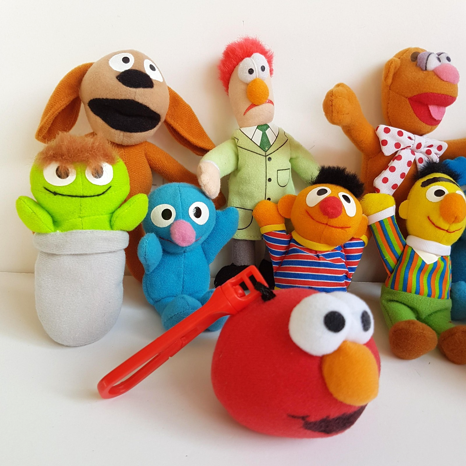 SESAME STREET + MUPPETS McDonalds Happy Meal Soft Toys LOT Plush Soft Toy Bundle5
