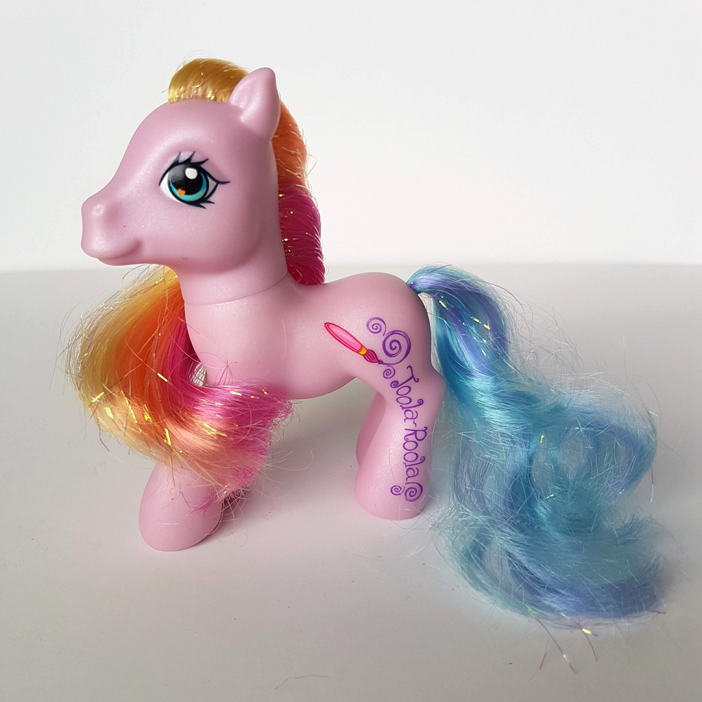 My Little Pony TOOLA ROOLA 2007 Hasbro Horse 12cm Glitter Hair Action Figure0