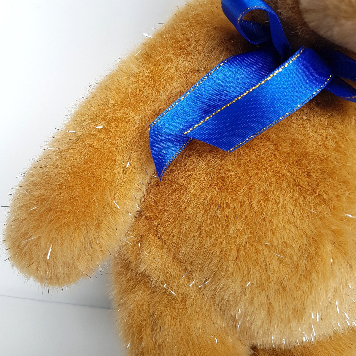 Metro Toys SPARKLY TEDDY BEAR Vintage Plush 32cm Stuffed Animal Soft Toy Foil2