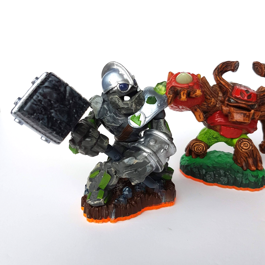 Skylanders GIANTS Crusher Tree Rex Bouncer 2012 Figure Gaming Orange Base1